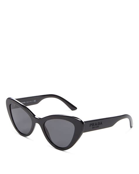 prada catwalk sunglasses black|Prada 52mm cat eye sunglasses.